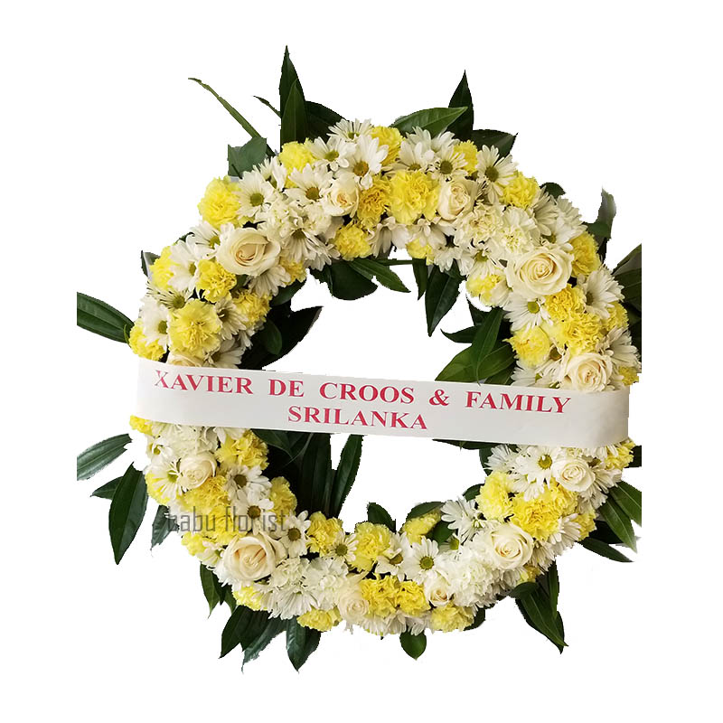 ROUND FLOWER WREATH - 32