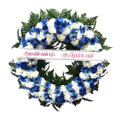 ROUND FLOWER WREATH -36