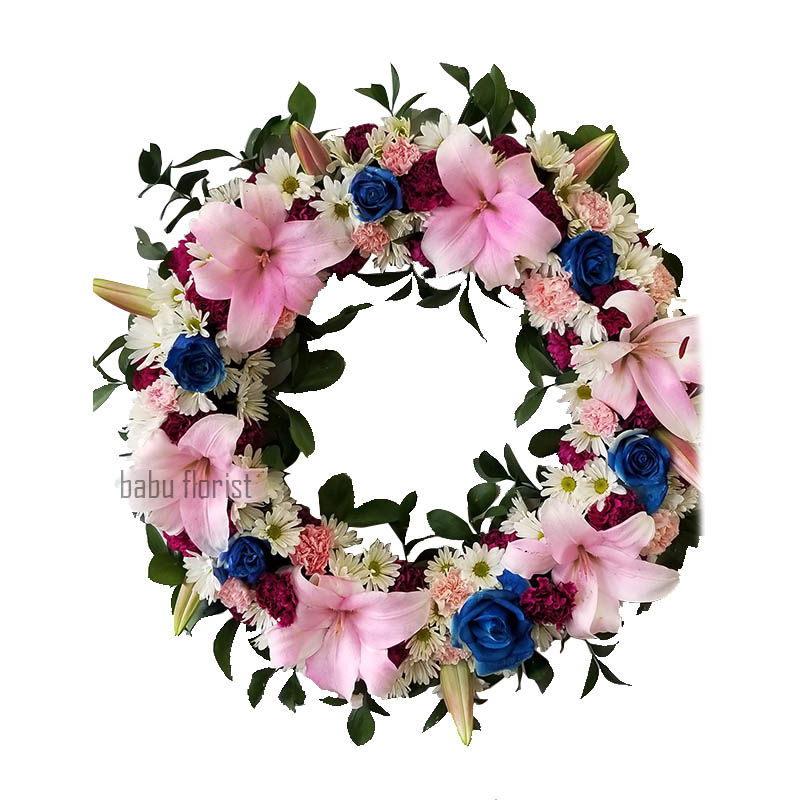 ROUND FLOWER WREATH - 27