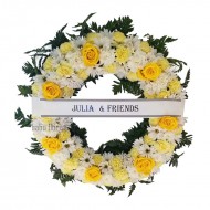 ROUND FLOWER WREATH - 45